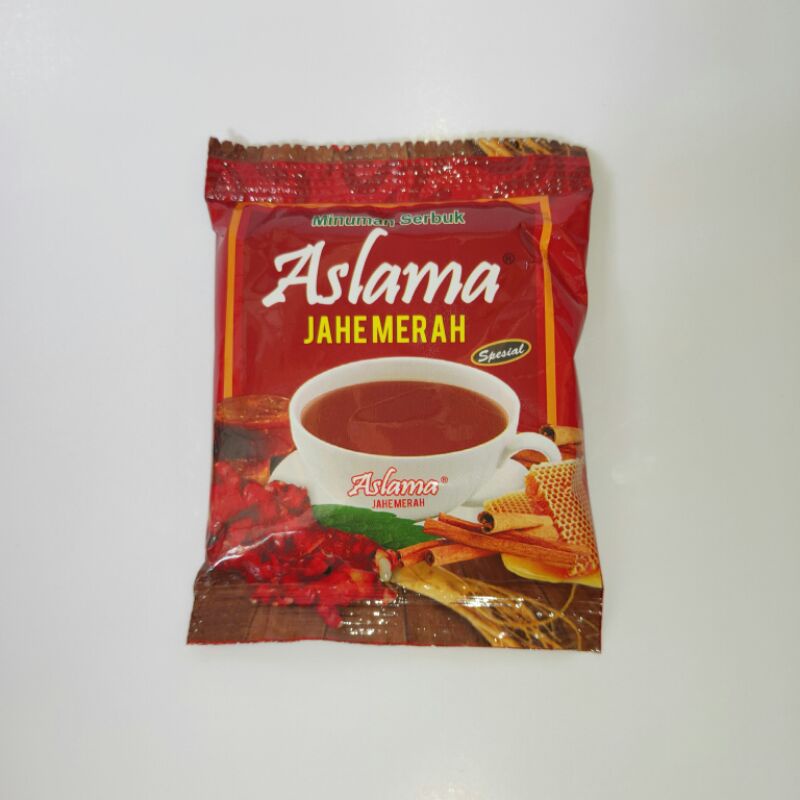 Jahe merah Aslama | Minuman jahe merah bubuk instant sachet murah | Agen distributor Aslama Gresik