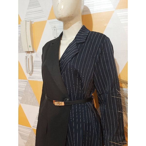Blezer / basic by misca / Blezer / Tunik blezer / dress / blezer navy/blezer kantoran/blezer mewah/b