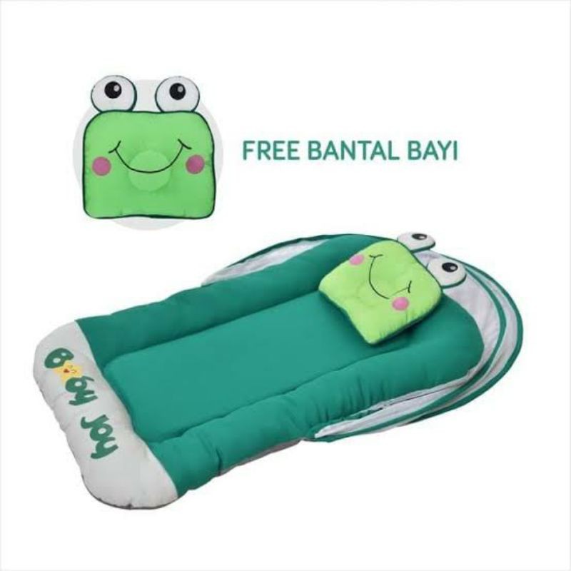 Kasur Bayi Kelambu Baby Joy BJK4015 Dakron Froggie Series 57-2145