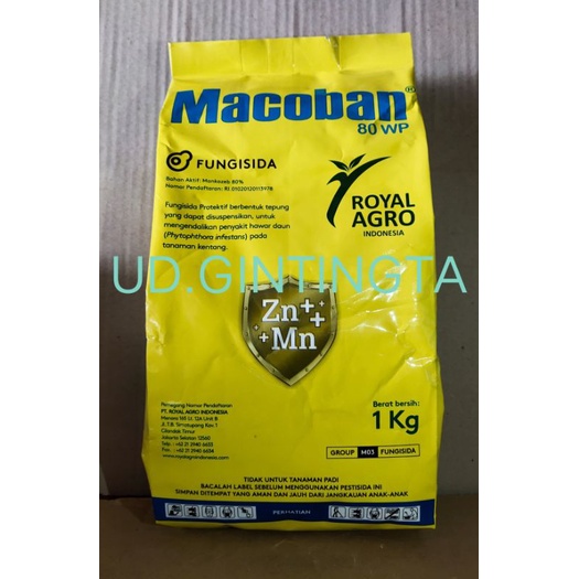 MACOBAN 80WP/1KG/FUNGISIDA/MANKOZEB 80%