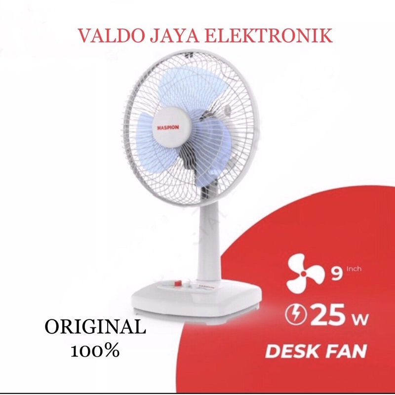 MASPION Desk Fan F-23 DE Kipas Angin Duduk F23D Kipas Angin Meja F 23 DE