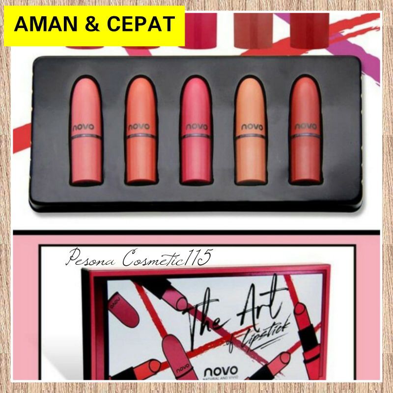 NOVO Mini Lipstik Set Isi 5 Pcs