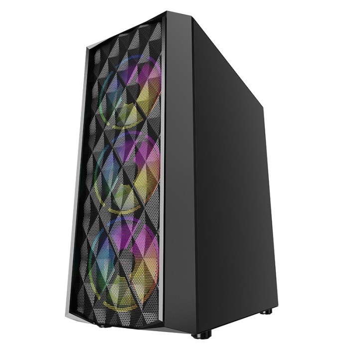 VURRION RATLE - Mid-Tower Gaming PC Case|Casing PC|Tempered Glass