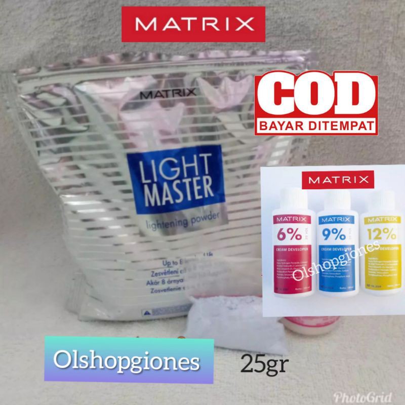 Matrix Light Master Bleaching powder bleacing cat rambut