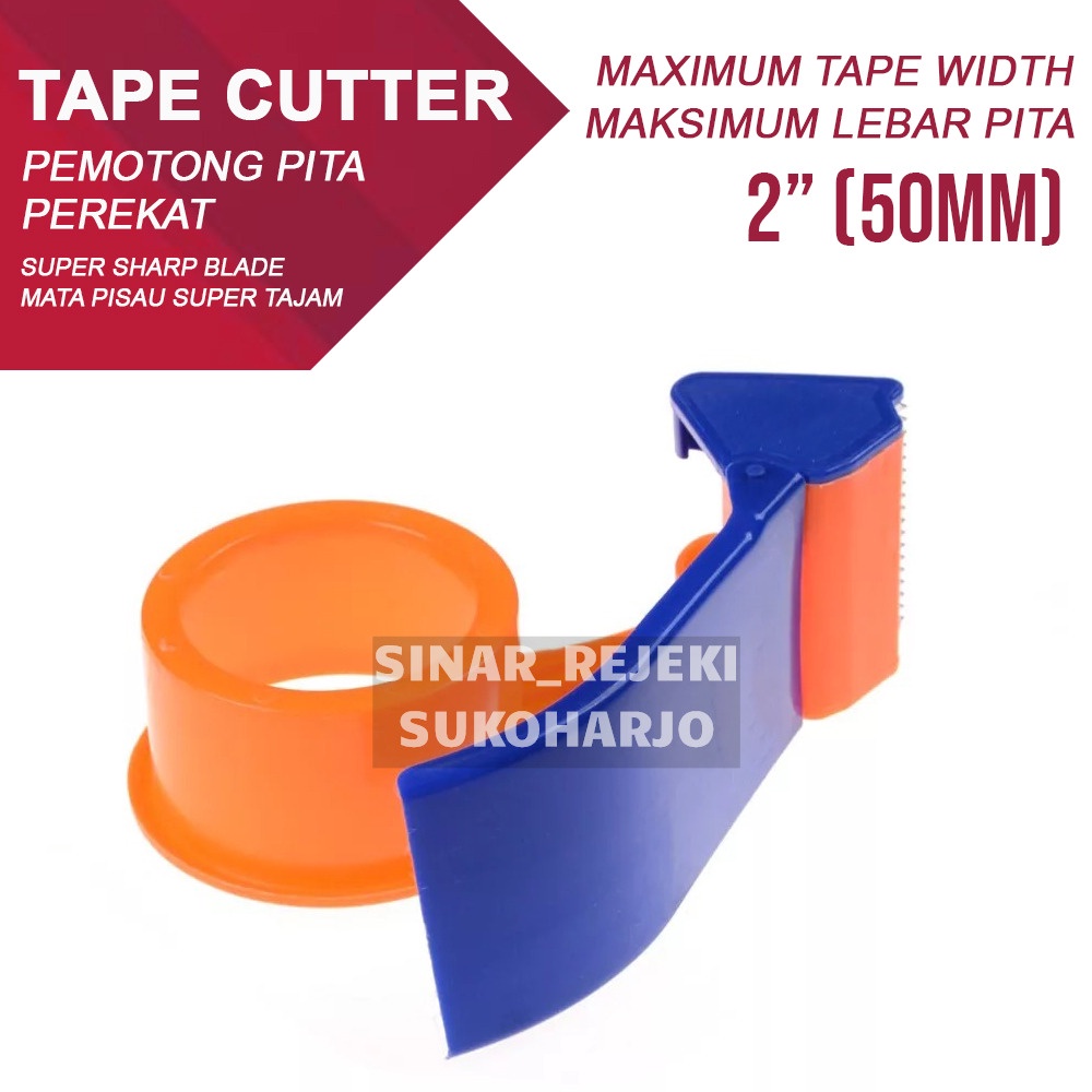 Tape Dispenser Tape Cutter Alat potong Lakban Besar 50mm 2 Inch 2&quot;