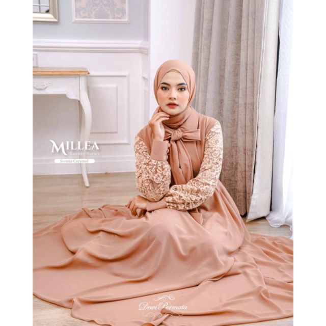 MILLEA PREMIUM GOWN BY DEWI PERMATA/GOWN KONDANGAN/DRESS / GAMIS PREMIUM
