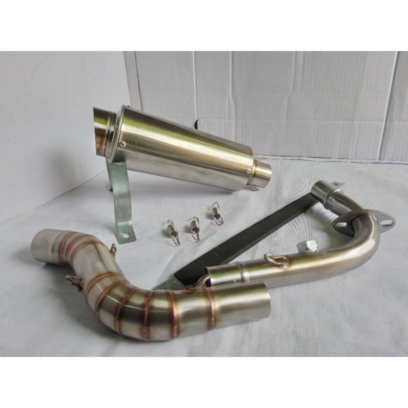 Knalpot Racing inlet 38 Vespa S LX 125 i-get Sprint Primavera 150 ABS