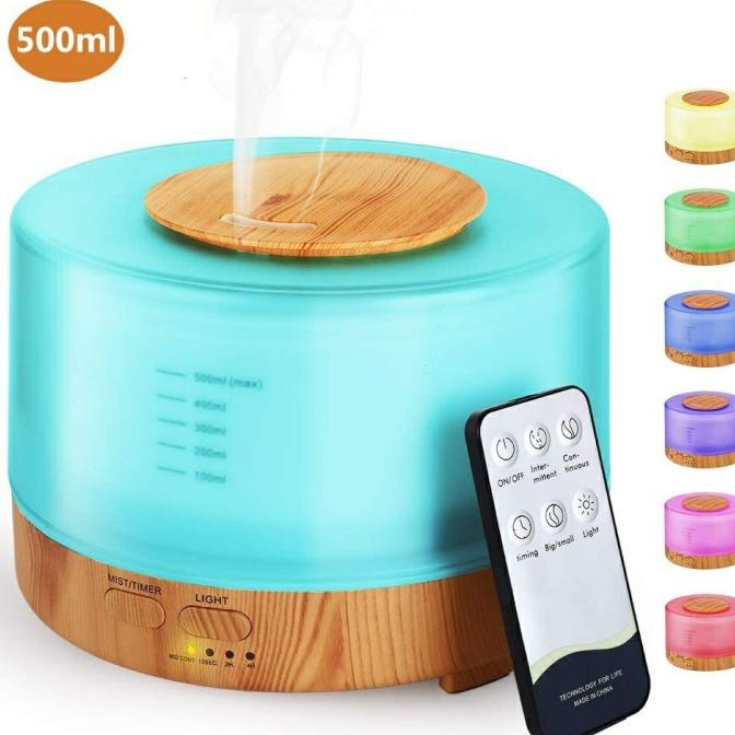 KBAYBO Air Humidifier Ultrasonic Diffuser Tanpa Cotton Kapas 500ML