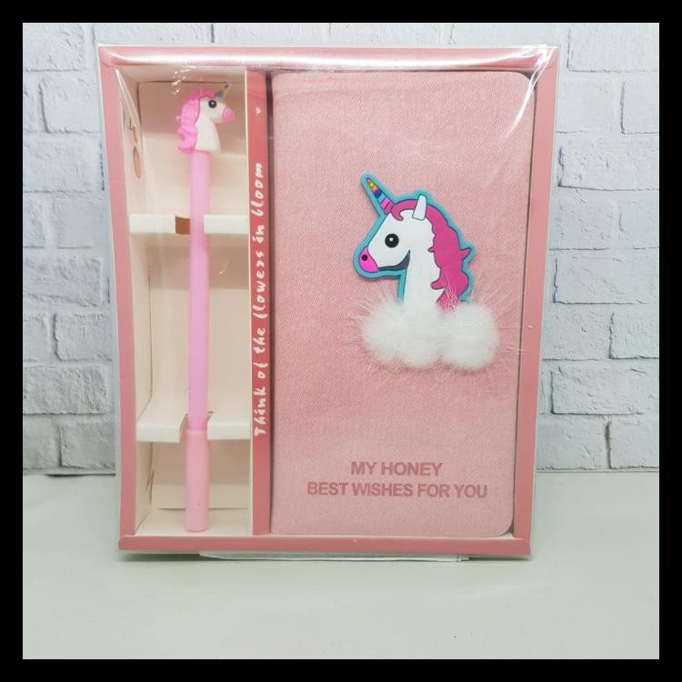 

NOTEBOOK GIFT SET KADO HADIAH KELULUSAN NATAL VALENTINE ULANG TAHUN - UNICORN B BERKUALITAS
