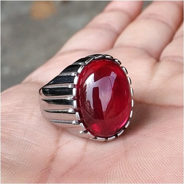 CINCIN RING MERAH SIAM BANGKOK RING PLATINUM SUPER