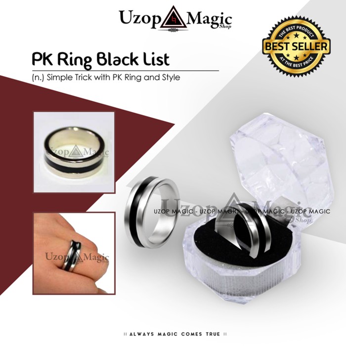 Pk Ring Black List| Alat Sulap | Aksesoris Magic - Erb5Oc