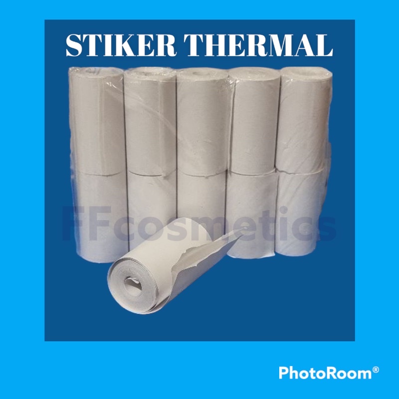 

KERTAS STICKER THERMAL 58MM COCOK UNTUK PRINTER LABEL THERMAL BLUETOOTH RESI PERIPAGE