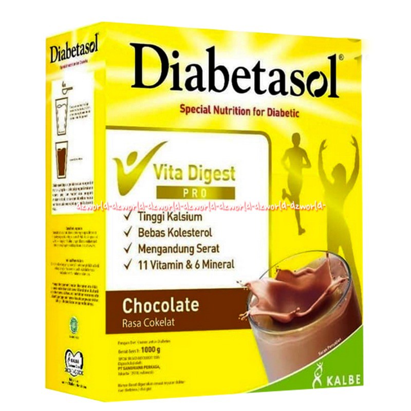 Diabetasol Vanila 1kg Nutrisi Untuk Diabetes Susu Dia Betasol Vanilla Cokelat Susu Untuk Kalsium Tulang Untuk Penderita Diabet 1 Kilo Vita DIgest Coklat Rendah Gula