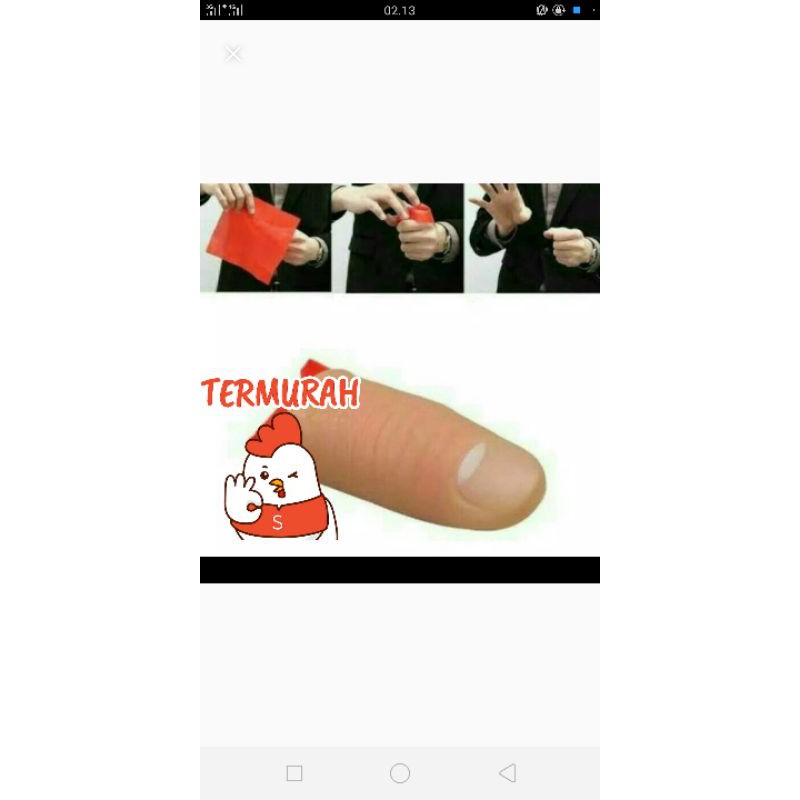 alat sulap anak,jempol palsu