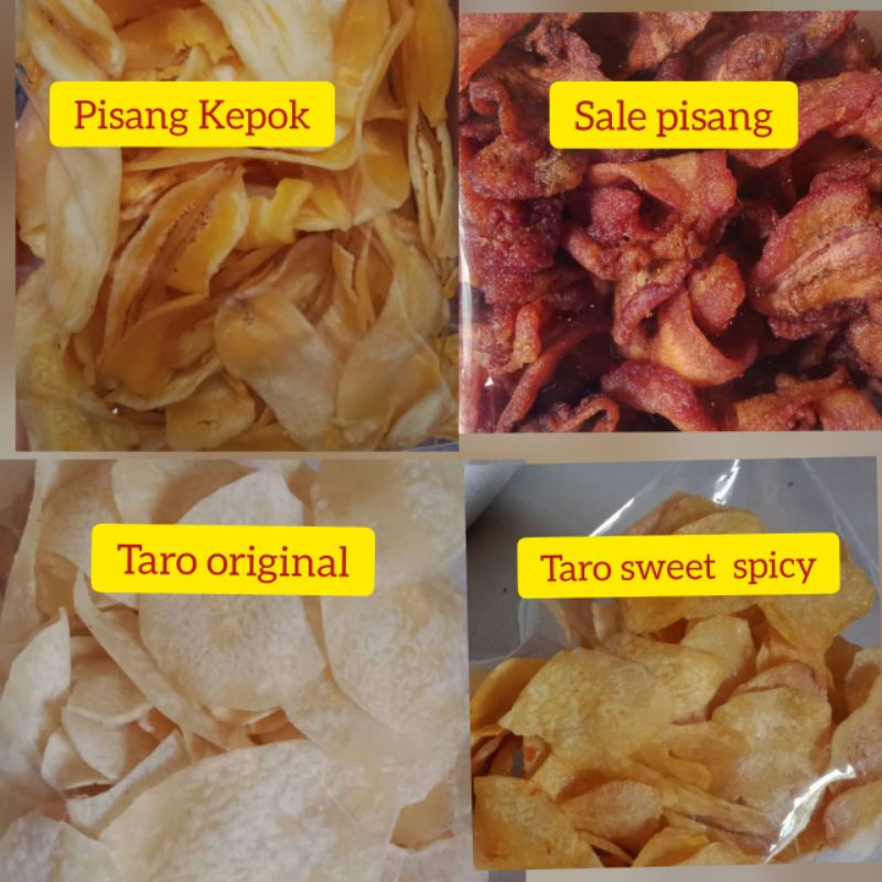 

Keripik Pisang Kepok Talas Singkong Sale produksi sendiri