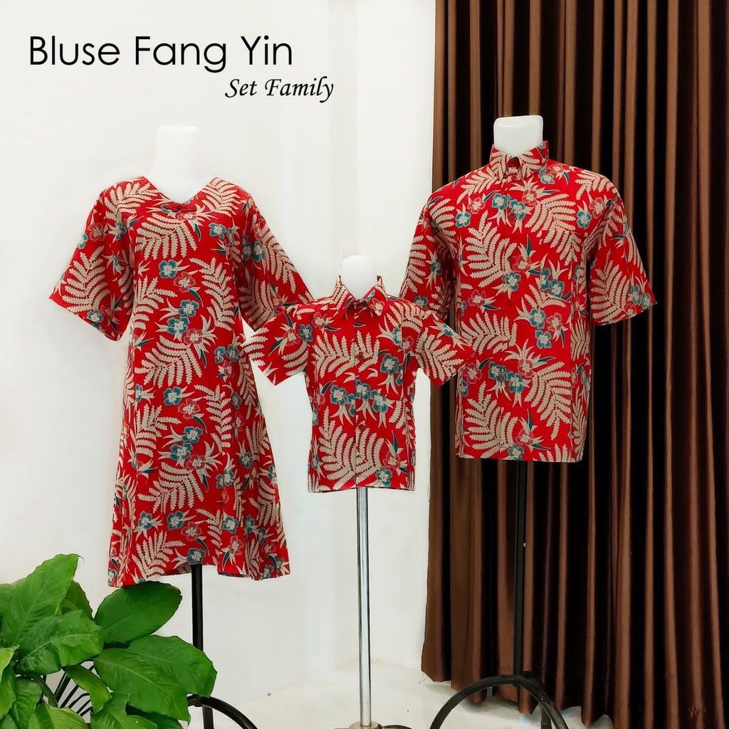 BATIK COUPLE FANG YIN FAMILY SET / SERAGAM BATIK KELUARGA / BATIK IMLEK / BATIK NATAL