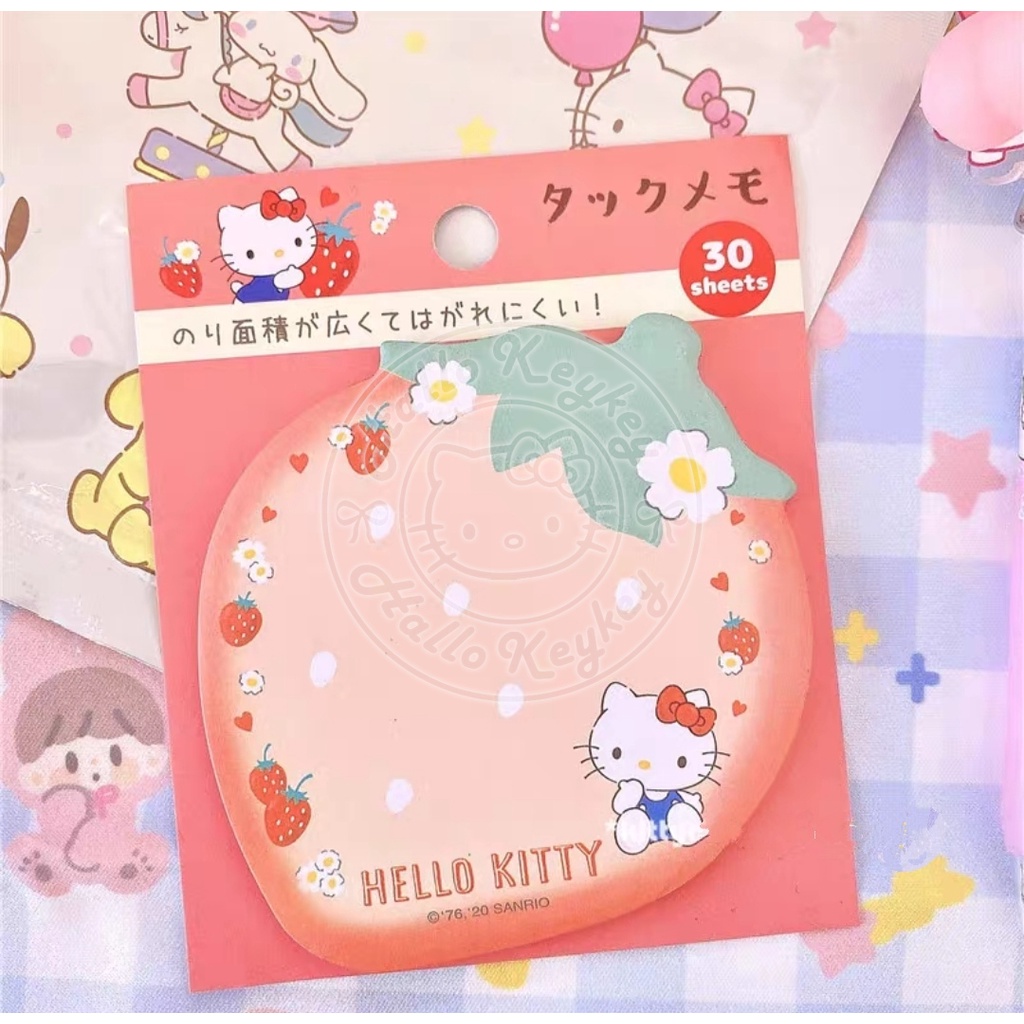 

sticky notes note memo tempel hello kitty strawberry original sanrio