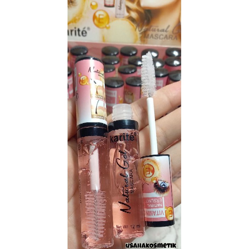 PROMO ECER !!! MASCARA NATURAL GEL KARITE PELENTIK BULU MATA MENGANDUNG VIT E NO.56932