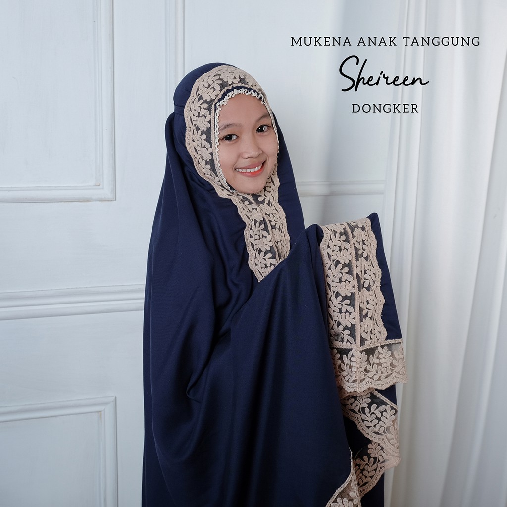 PUSAT MUKENA TASIK - MUKENA ANAK TANGGUNG MOTIF SHIREEN