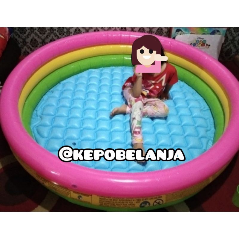 Kolam bola karet besar/kolam renang portable/ intex original pelangi