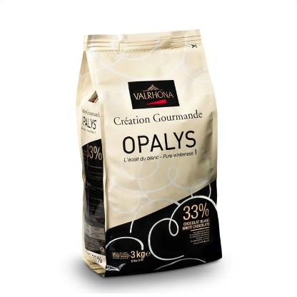 

Valrhona White Couverture Opalys 33% 200gr (Repack) / Valrhona Chocolate / Coklat Import