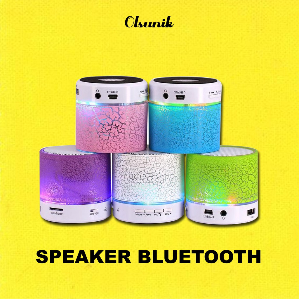 Speaker Bluetooth Mini USB Musik Box Wireless Portable LED