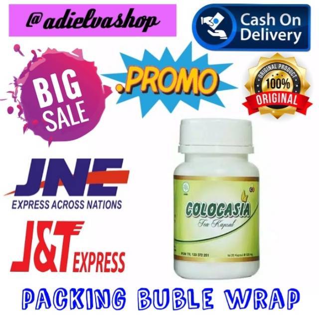 (READY) Colocasia Tea Kapsul Obat Sendi Asli Murah Resmi BPOM colocasia original