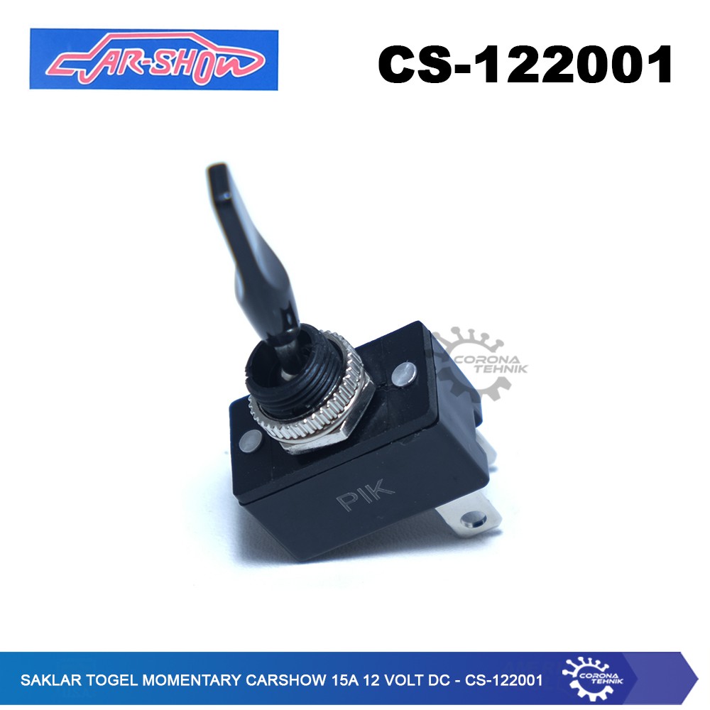 Carshow Gagang Pendek 15A 12 Volt DC - Saklar Toggle Momentary Switch On