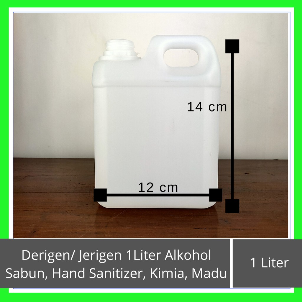 Jerigen Dirigen  1 Ltr HDPE Serbaguna Hand Sanitizer 