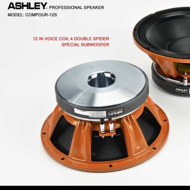 komponen speaker ashley compour 12s special subwoofer fre packing kayu