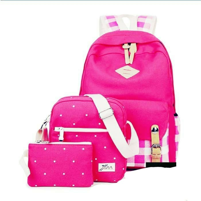 backpack 3in1 / backpack kotak2 / tas anak / tas sekolah / tas murah / backpack murah