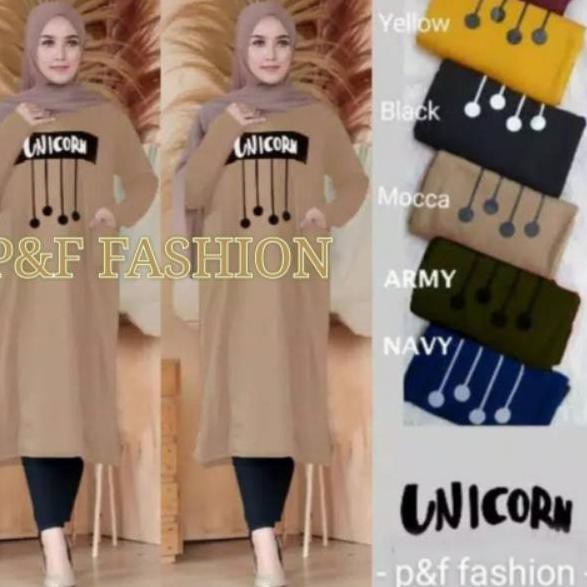 

3.3 STOK READY P&F_TUNIK WRITING UNICRON NO KANTONG KANAN&KIRI FASHION