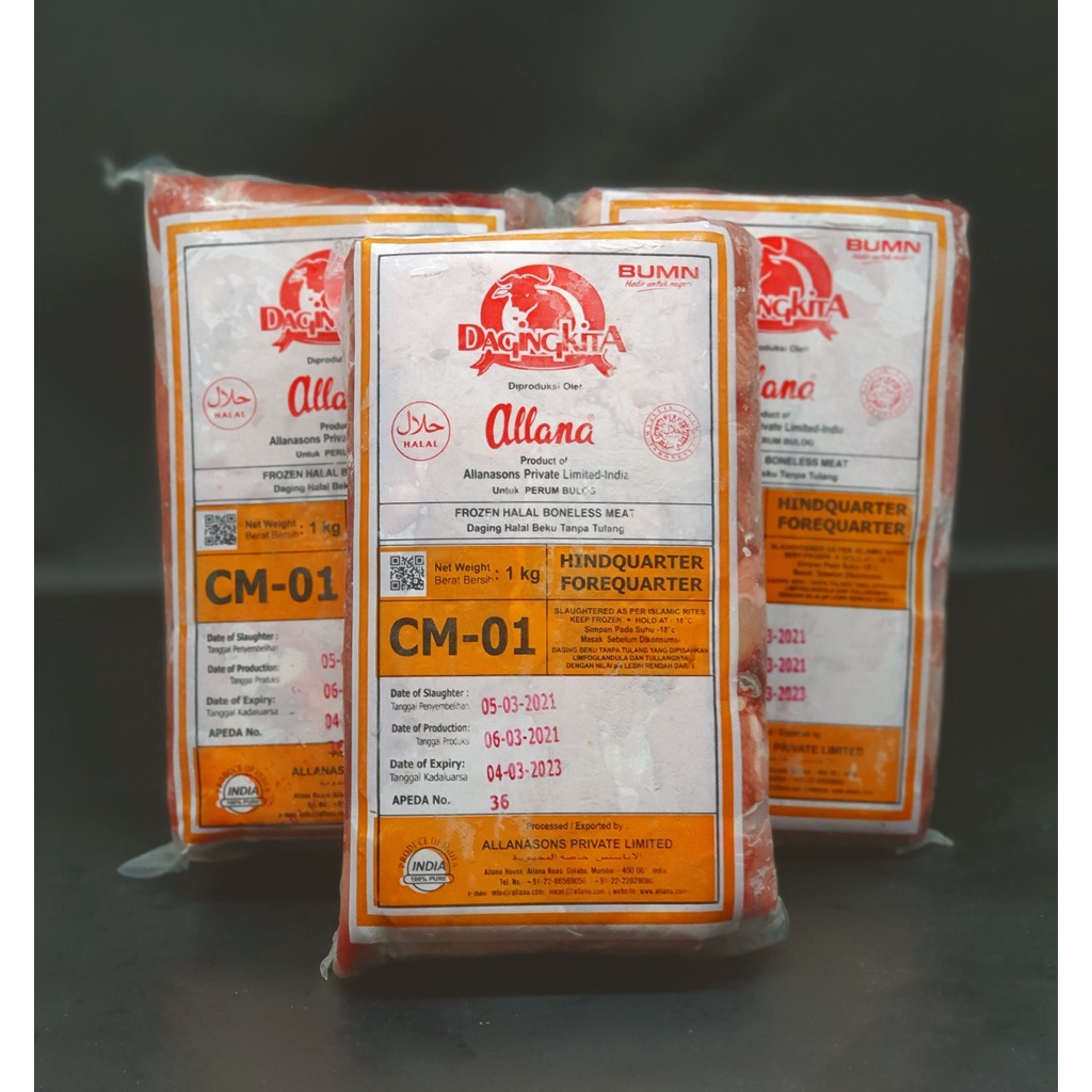 

Daging Kerbau CM-01 kemasan @1kg