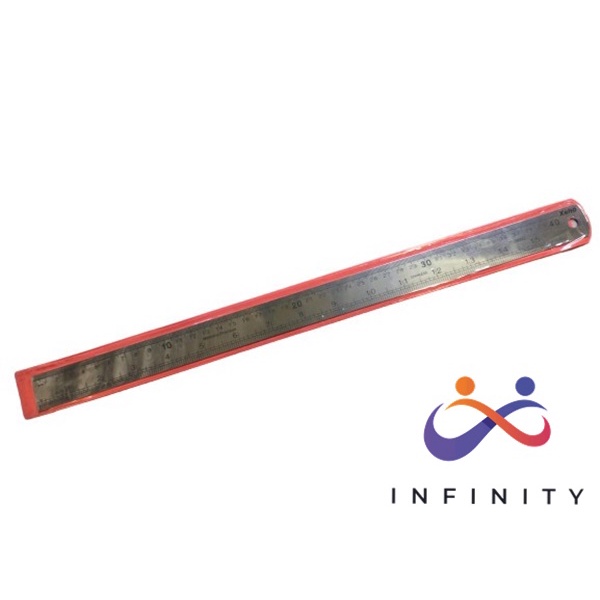 

Stainless Steel Ruler Penggaris Besi Pengukur 40cm 16" Inch 40 cm INF
