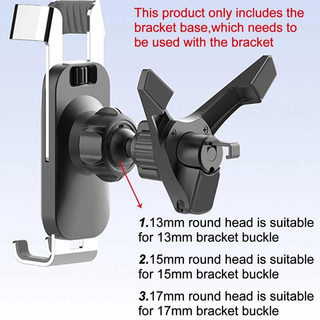 Populer Holder Telepon Mobil Tetap Ventilasi Udara Alat Navigasi Bracket Base