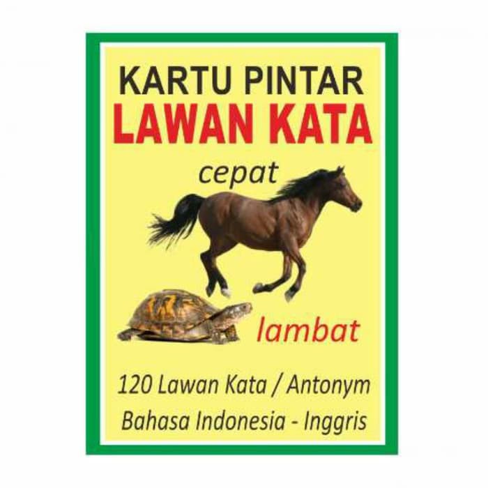 Kartu Pintar Lawan Kata Flash Card