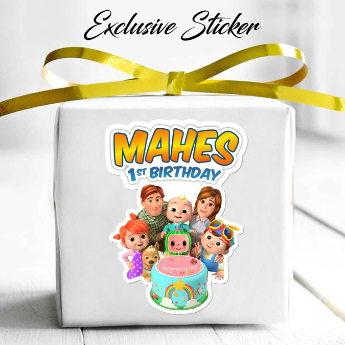

50 STIKER / STICKER COCOMELON 2-16 ULANG TAHUN / ULTAH / BIRTHDAY