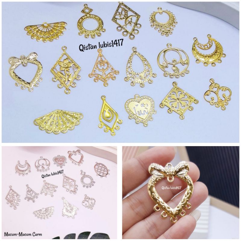 Carm/kerangka anting/juntai 12pcs