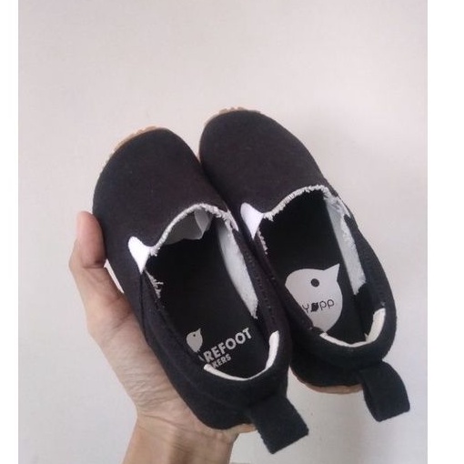 Pyopp Canvas Barefoot Loafers Black 26 - Sepatu anak laki (NEW)