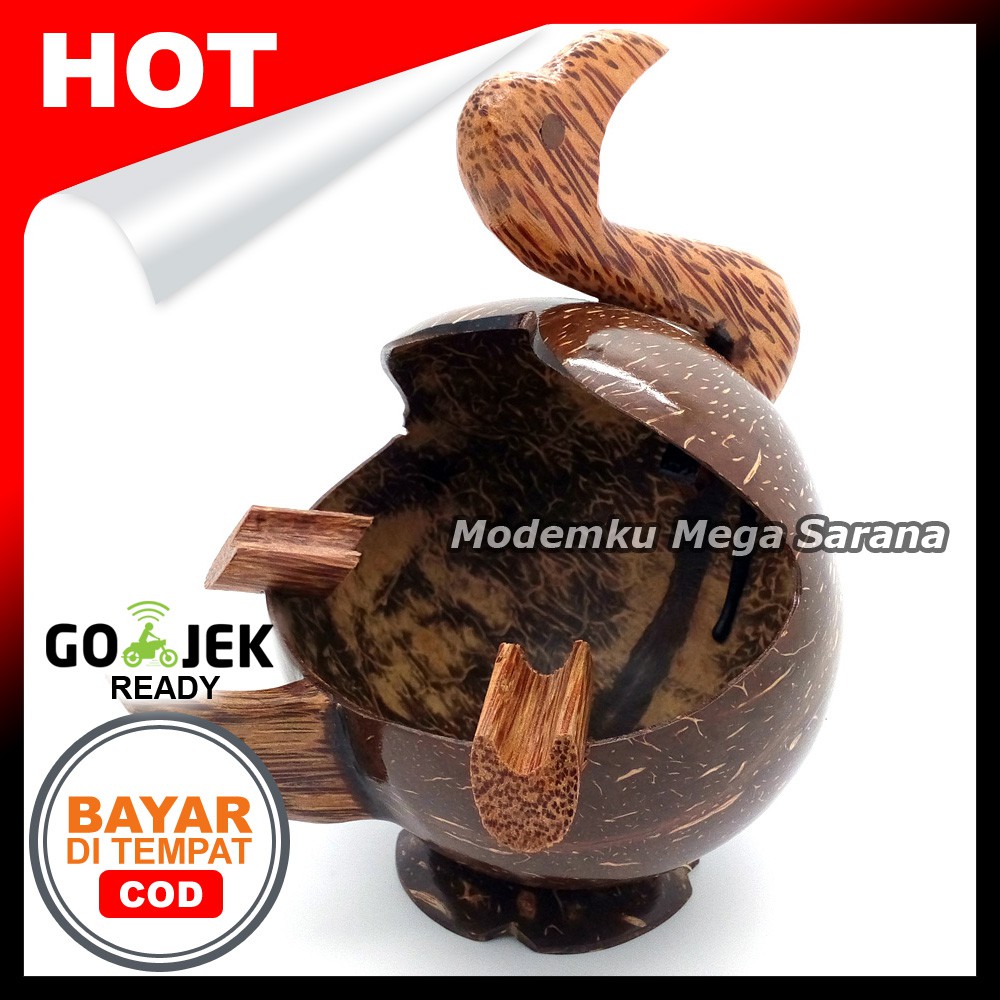 Asbak Batok Kelapa / Tempurung Kelapa - Bebek