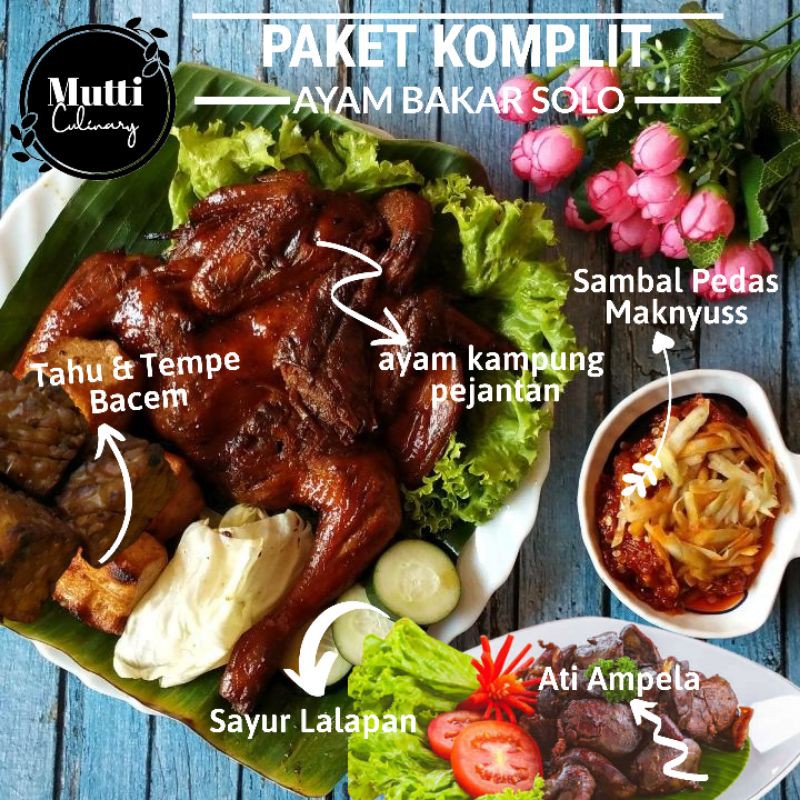 

Ayam Kampung Utuh Ungkep Bakar Bumbu Bacem Pedas Rica Rica sambal rujak Siap Saji ikan bakar gurami bandeng bakar cabutduri