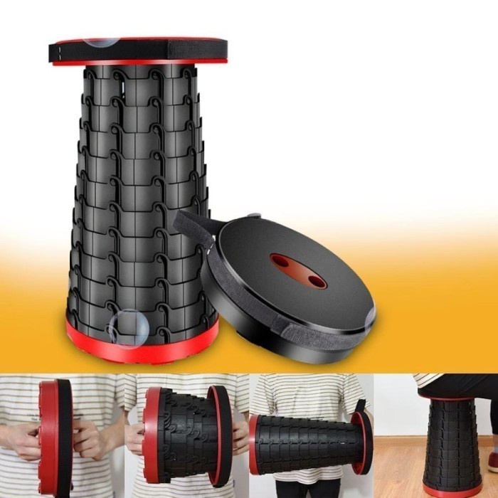 Telescopic Foldable Stool - Kursi Lipat Kuat Dan Mudah Dibawa