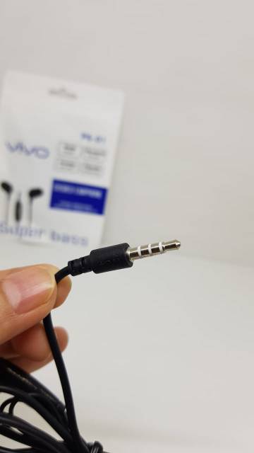 Handsfree Vivo Headset Vivo Super Bass Stereo Jack 3.5mm 120cm HF Vivo Universal with Microphone