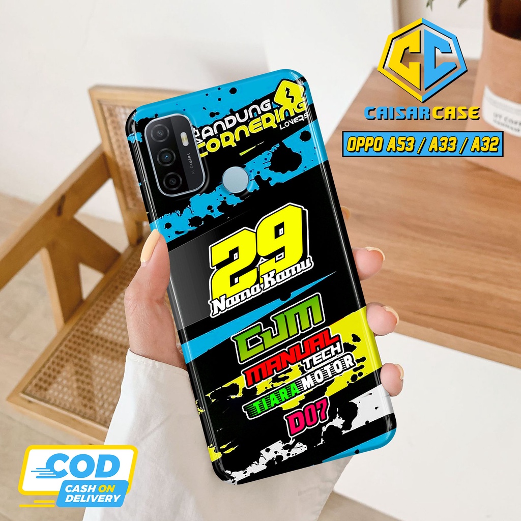 Kaisar Case - Case Hp Racing Oppo A53 / A33 / A32 (3D02RC) Bisa Pakai Nama Dan Nomor Sesukamu Fashio