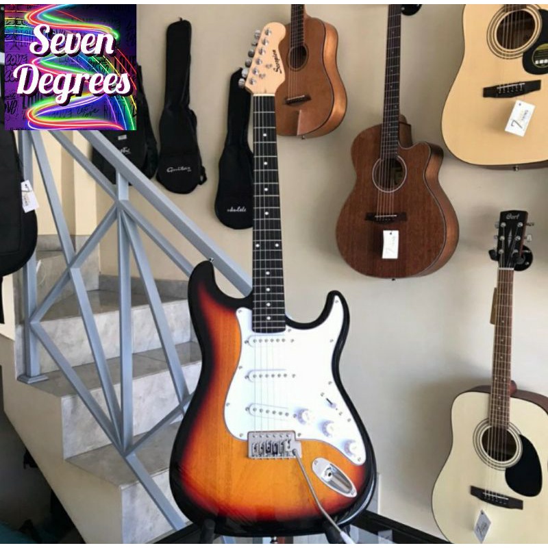 gitar elektrik scorpion MS100 - bonus senar cadangan