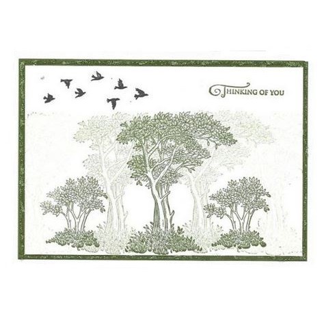 Clear Stamp (Stempel Transparan/Bening) - Tree Bird &amp; Deepest Sympathy