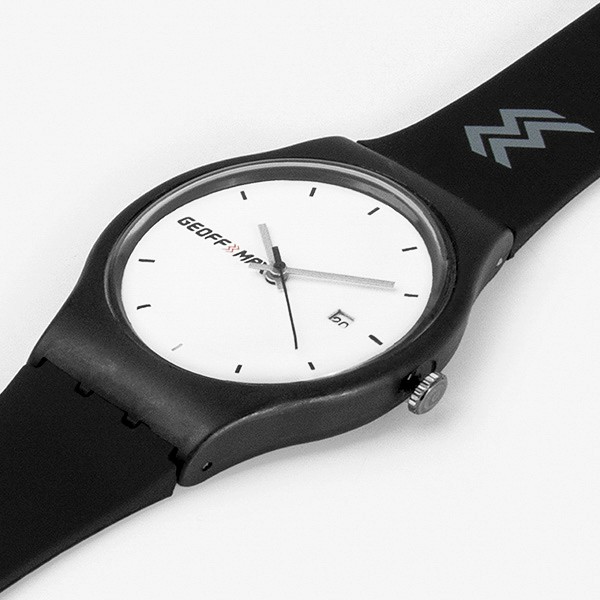 Juno x Geoff Max Official - Midnight Black White | Jam Tangan | Watch Unisex-2