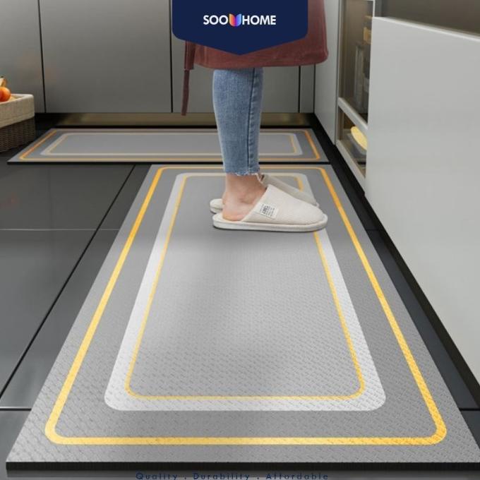 Keset Kaki Dapur Jumbo 2 PCS Kitchen Mat Set Alas Anti Slip Premium