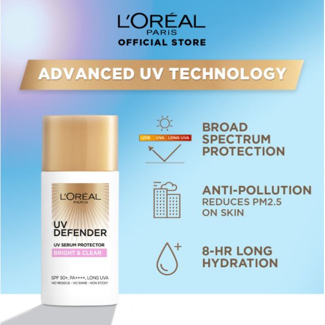 ☘️Yuri Kosmetik☘️ Loreal Paris UV Defender 50ml