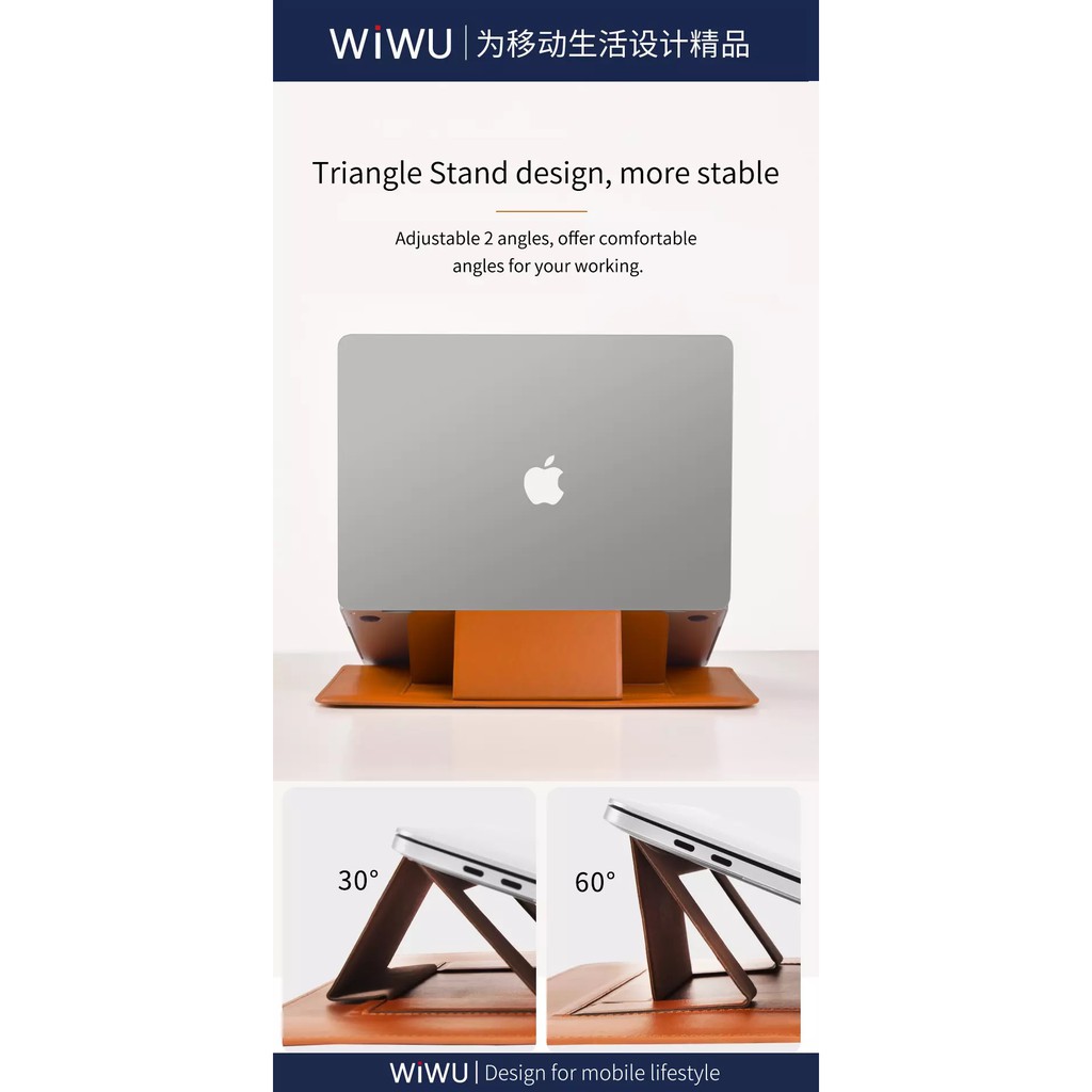 AKN88 - WIWU SKIN PRO Slim Stand Sleeve MacBook Pro 13
